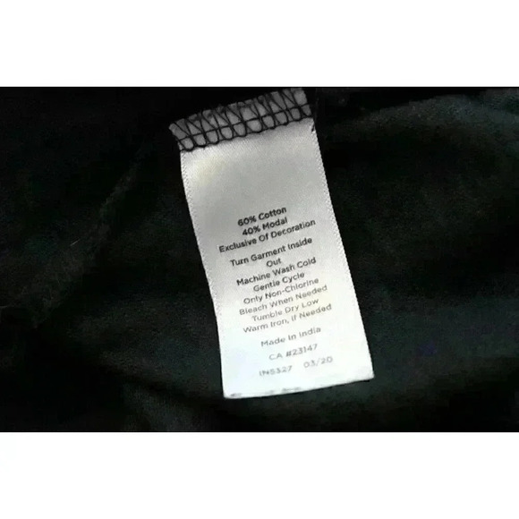 Talbots Midi Dress Size Small Black Cotton Embroidered Scalloped Hem Lightweight - Picture 13 of 13